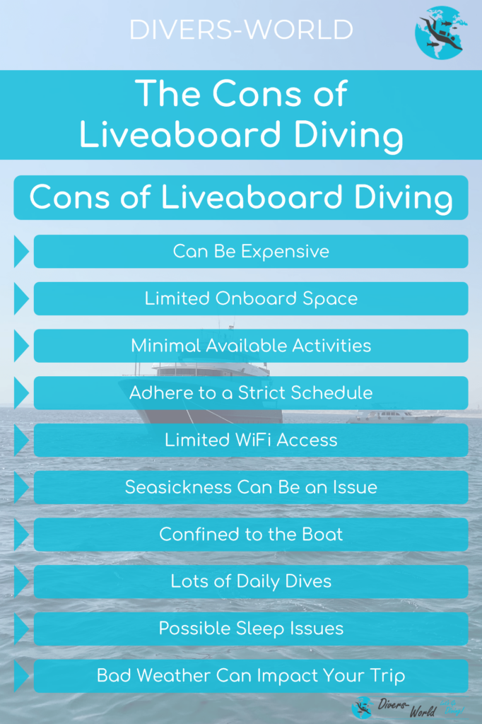 The Cons of Liveaboard Diving